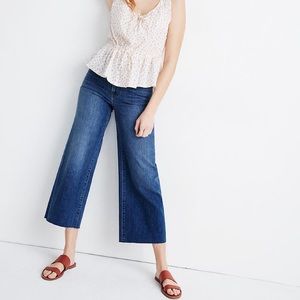 Madewell Wide Leg Crop Jeans